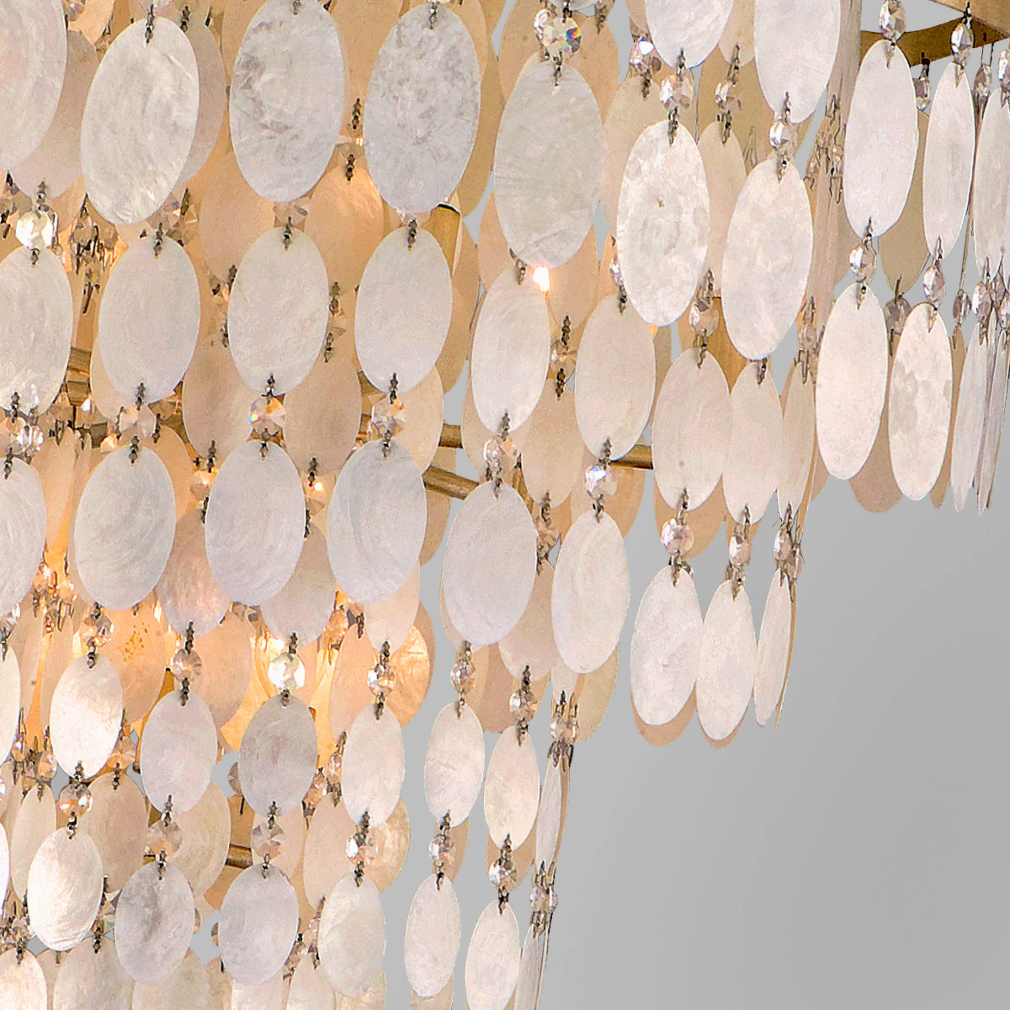Dolce 12-Light Chandelier in  Champagne Leaf 24L x 24W x 30.75H - Image 4