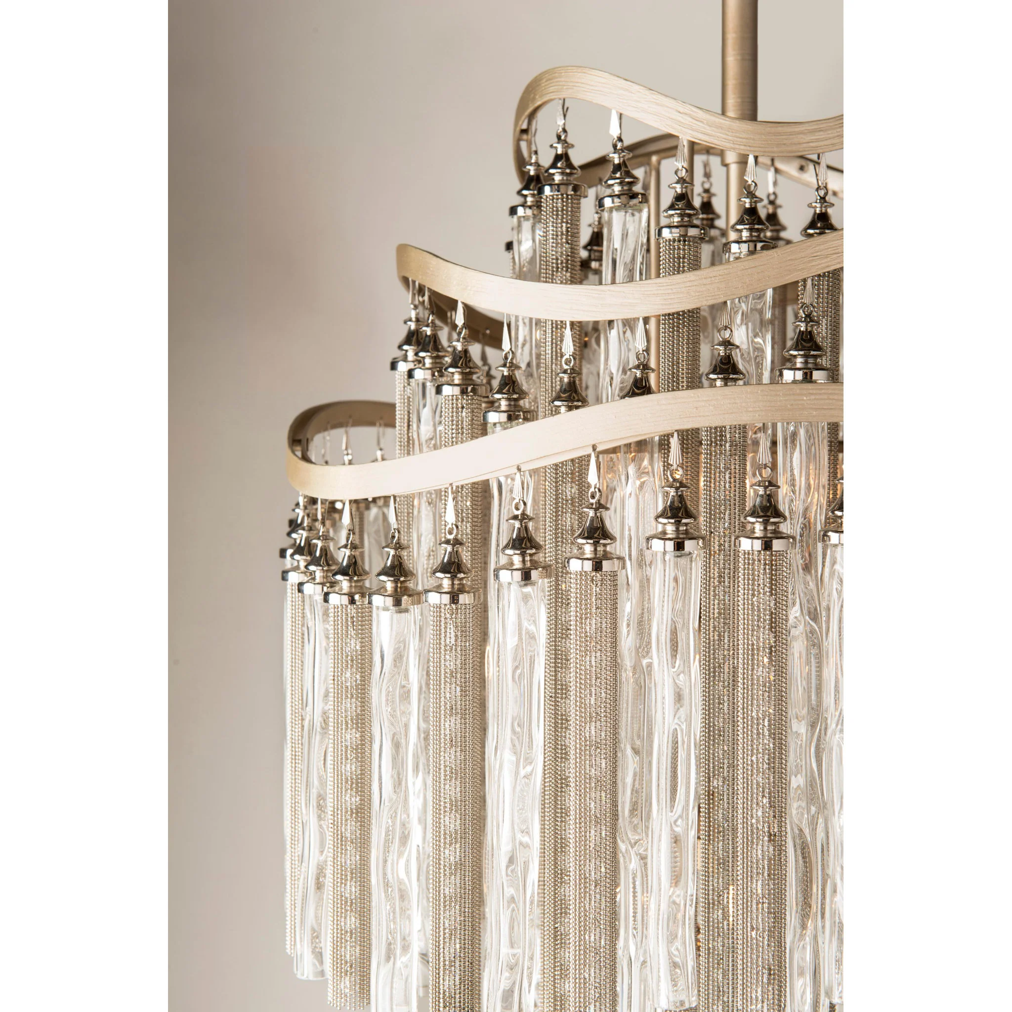 Chimera 3-Light Pendant in  Warm Silver Leaf 12.75L x 12.75W x 18.25H - Image 4