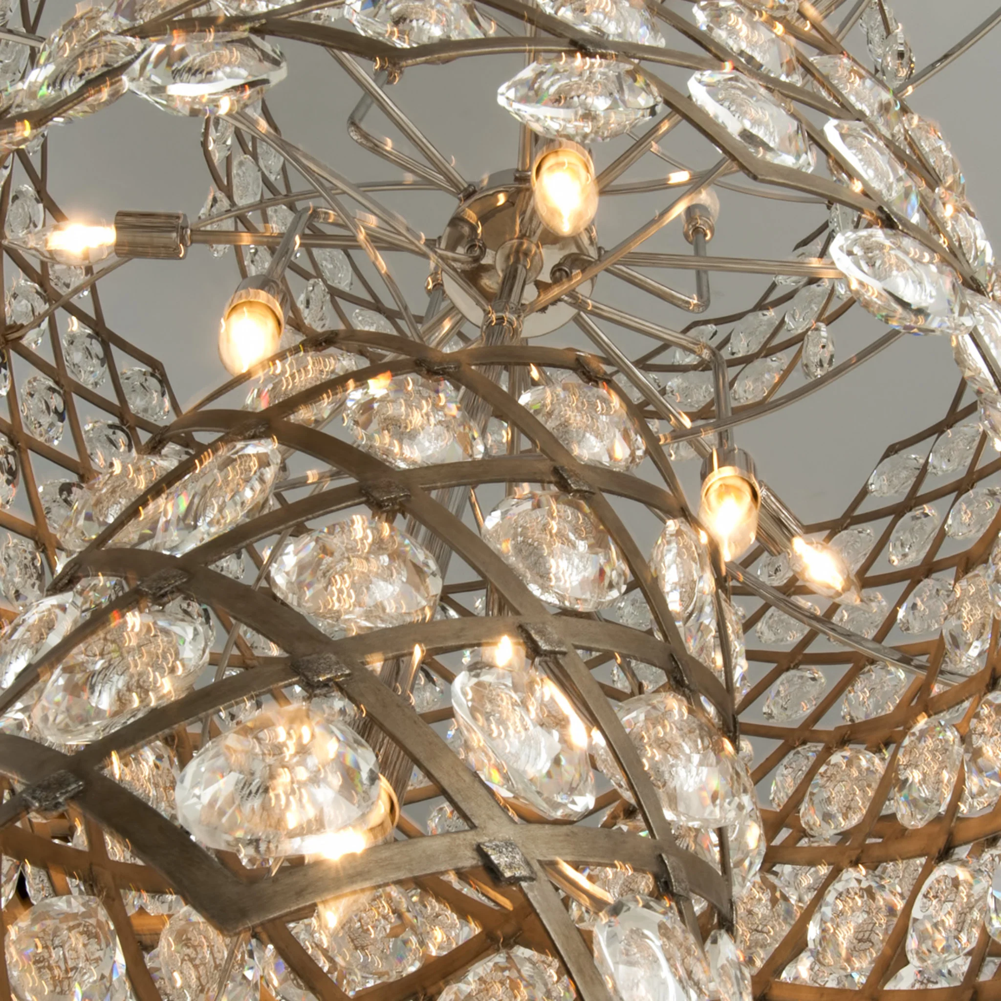 Tiara 11-Light Chandelier in  Vienna Bronze 32.25L x 32.25W x 39H - Image 4