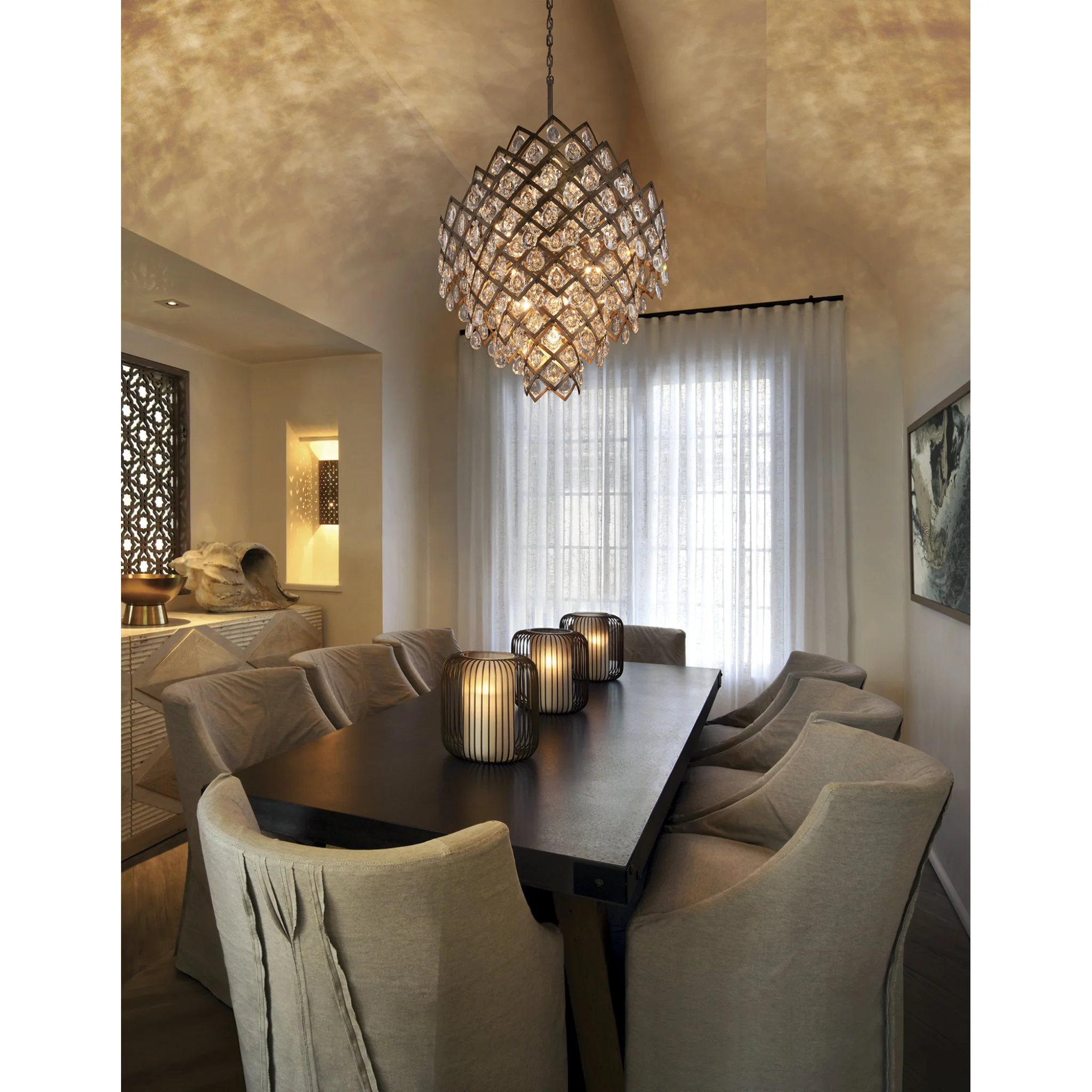Tiara 11-Light Chandelier in  Vienna Bronze 32.25L x 32.25W x 39H - Image 5