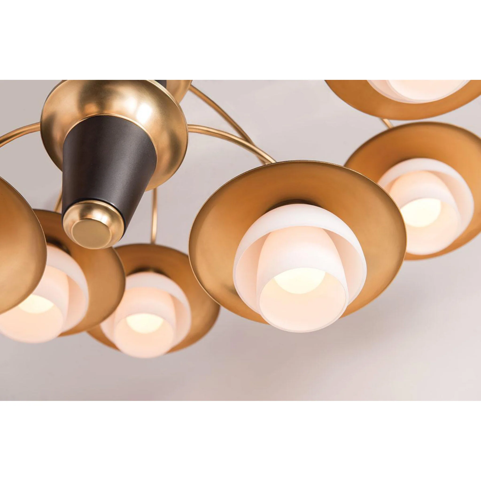 Barron 1-Light Pendant in  Aged Brass 8L x 8W x 5.5H - Image 4