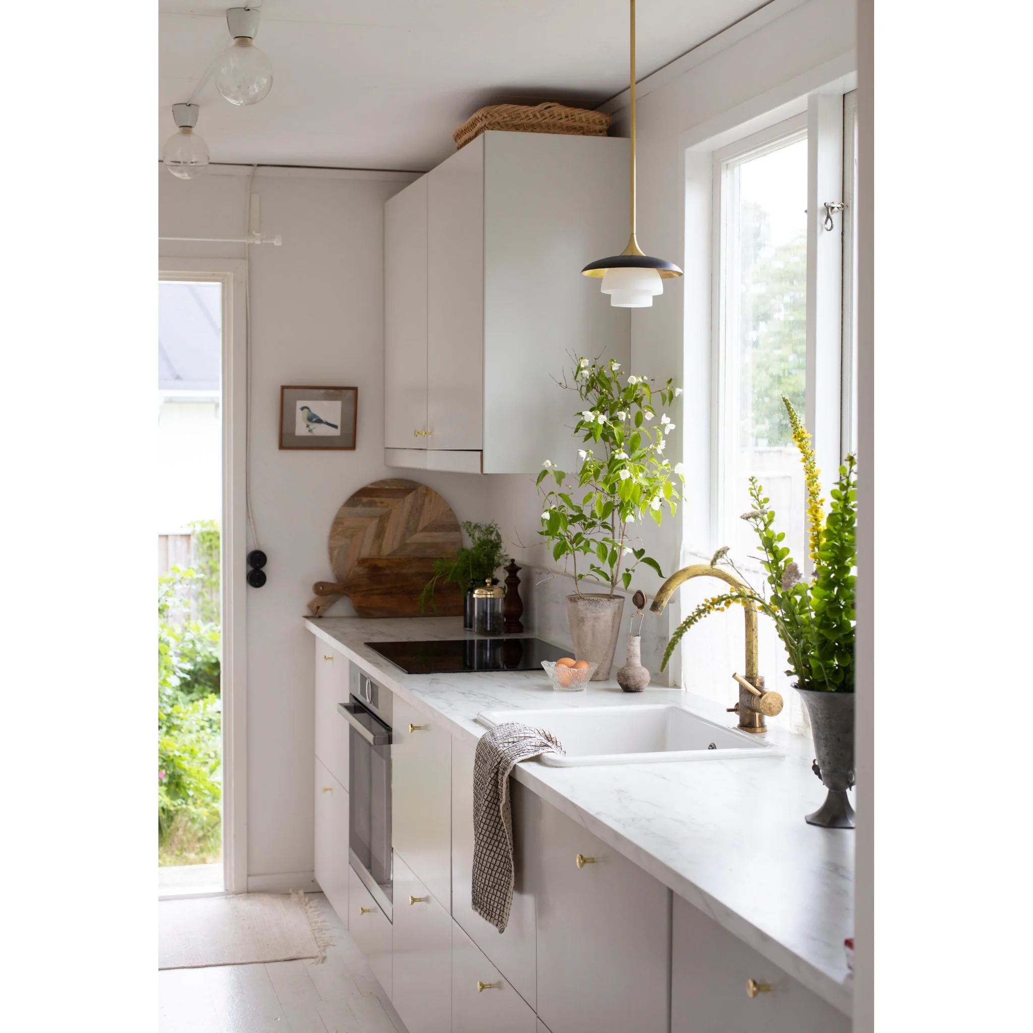 Barron 1-Light Pendant in  Aged Brass 8L x 8W x 5.5H - Image 7