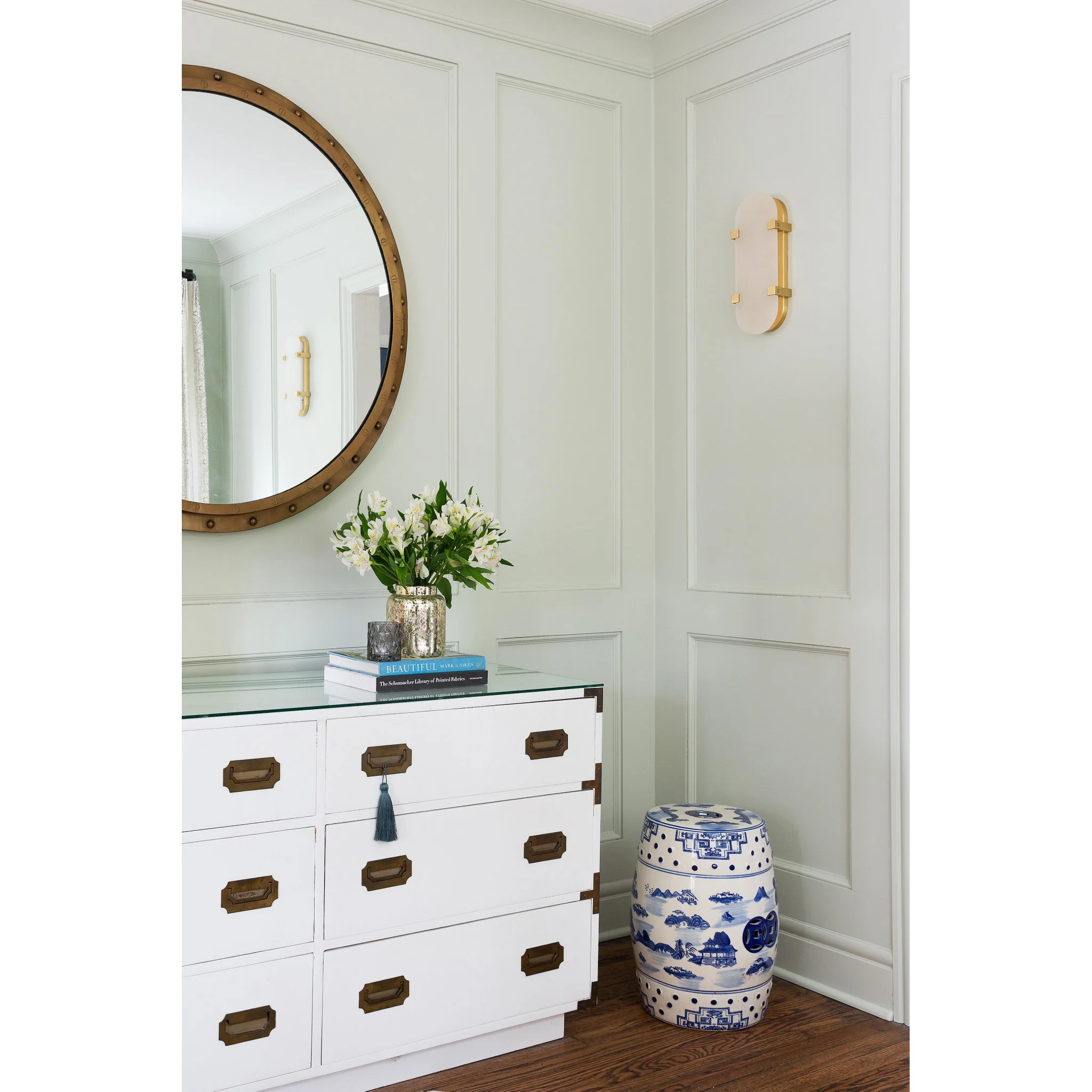 Skylar 1-Light Wall Sconce in  Aged Brass 5L x 5W x 13.75H - Image 5