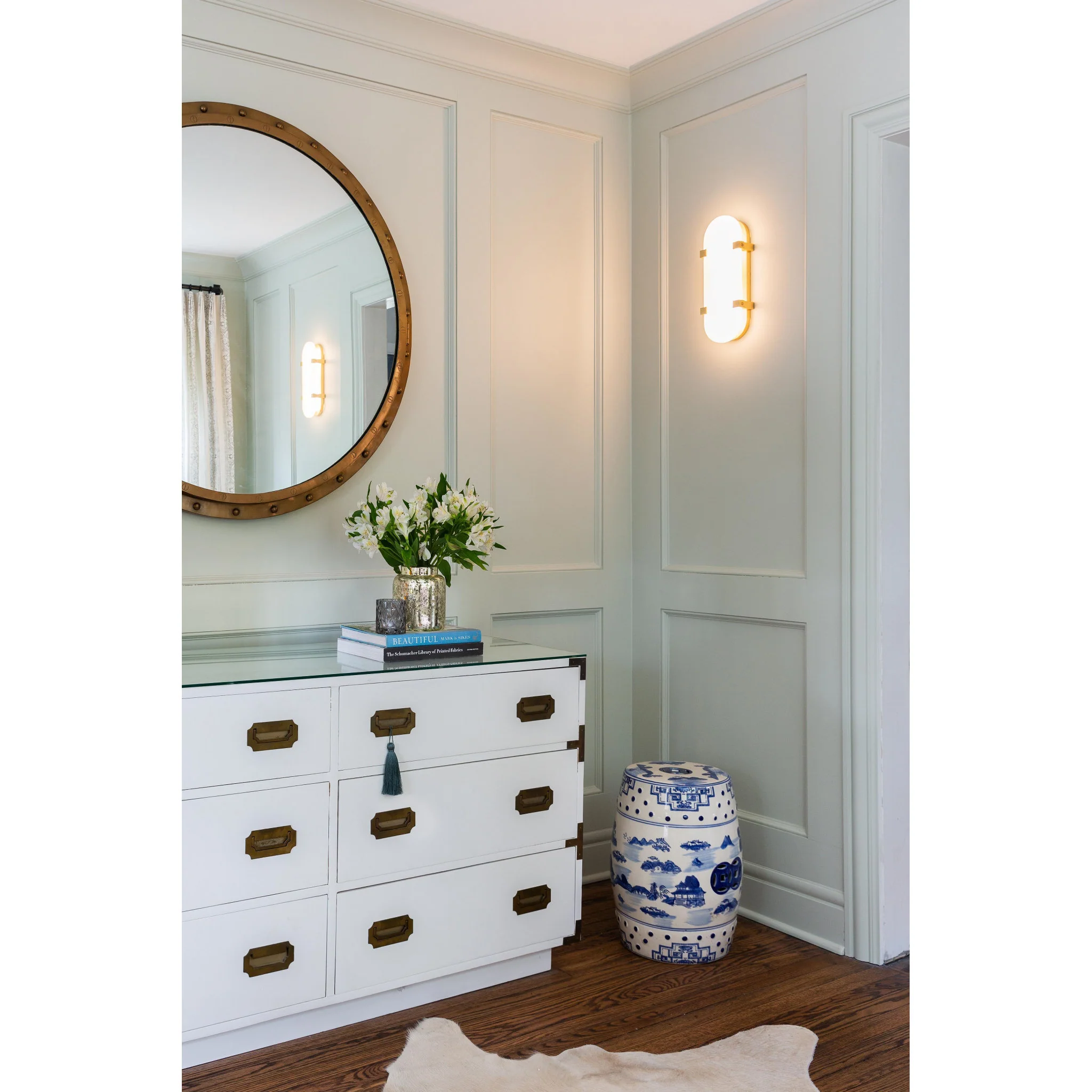 Skylar 1-Light Wall Sconce in  Aged Brass 5L x 5W x 13.75H - Image 6