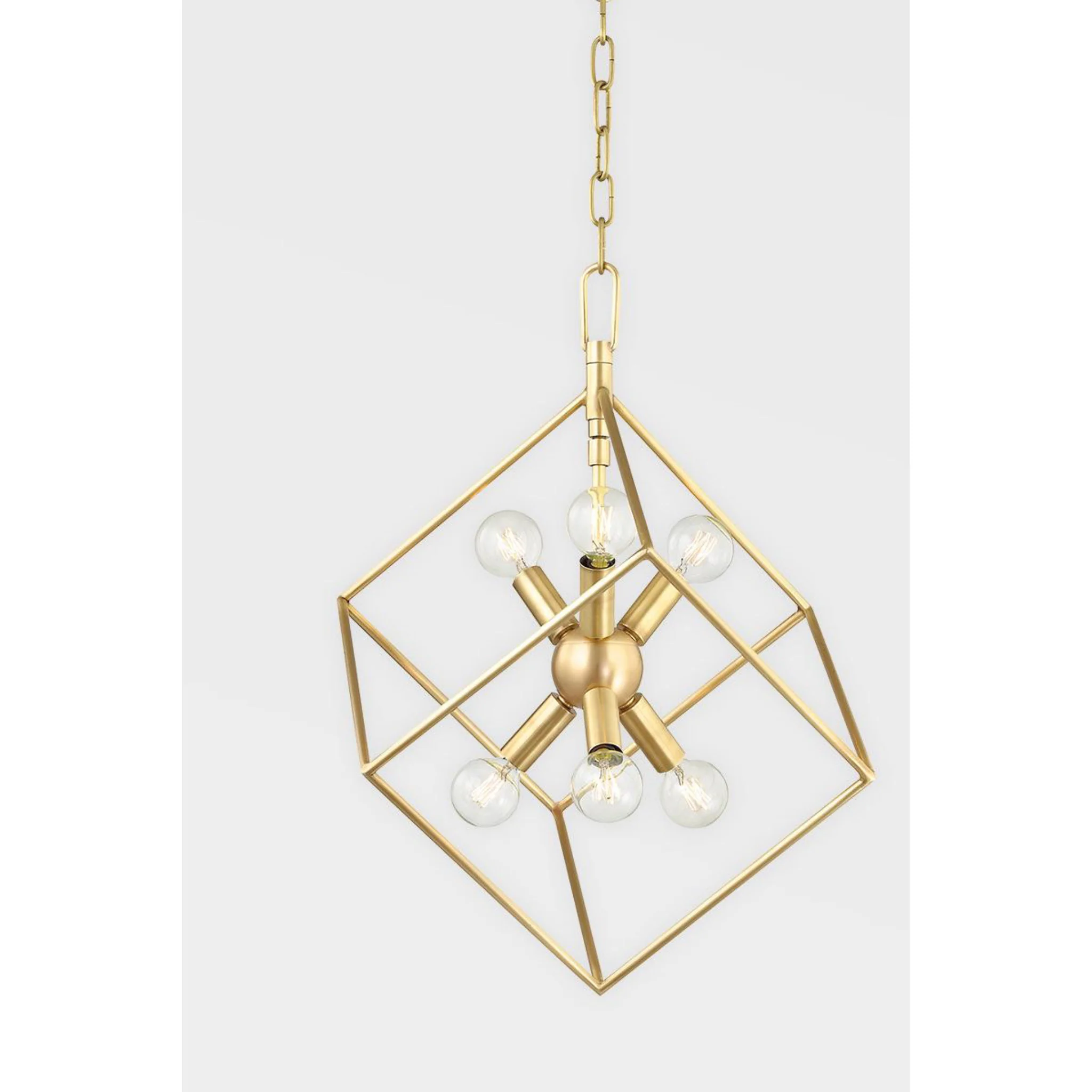Roundout 9-Light Chandelier in  Aged Brass 26L x 26W x 30.5H - Image 10