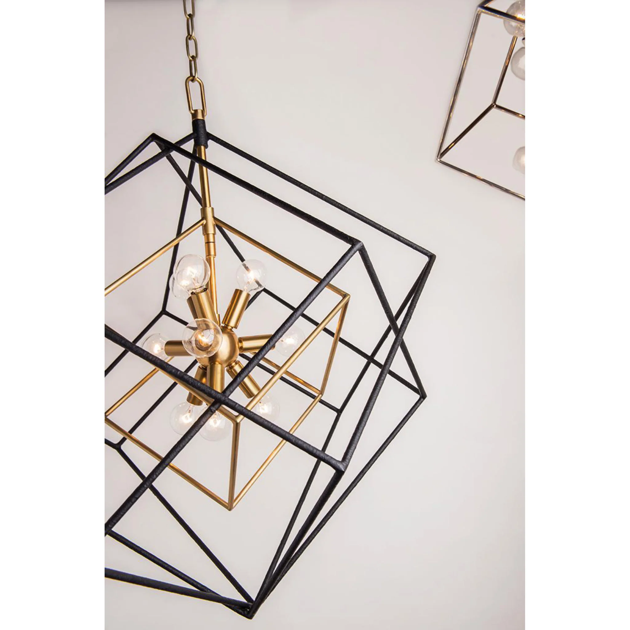 Roundout 9-Light Chandelier in  Aged Brass 26L x 26W x 30.5H - Image 3