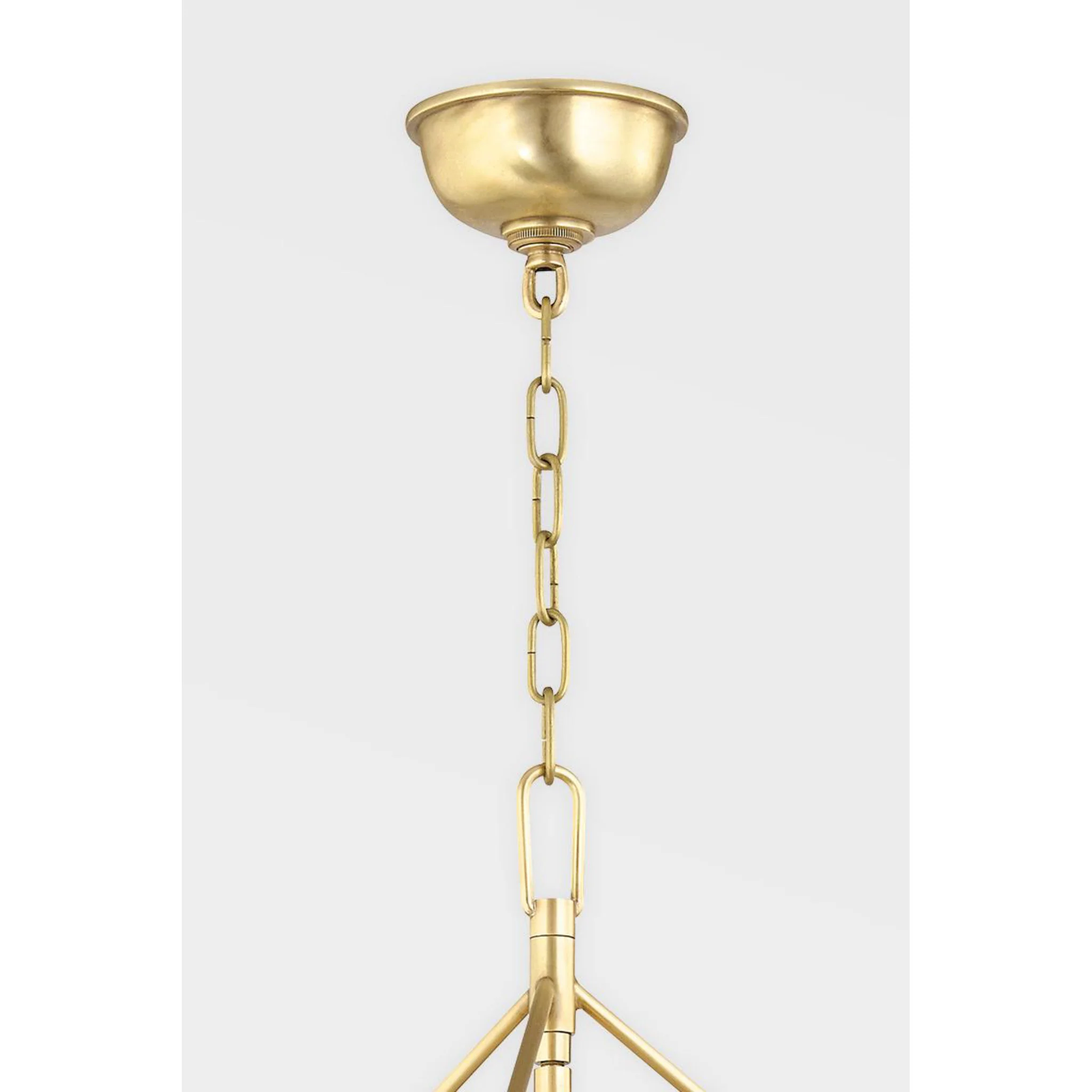 Roundout 9-Light Chandelier in  Aged Brass 26L x 26W x 30.5H - Image 4