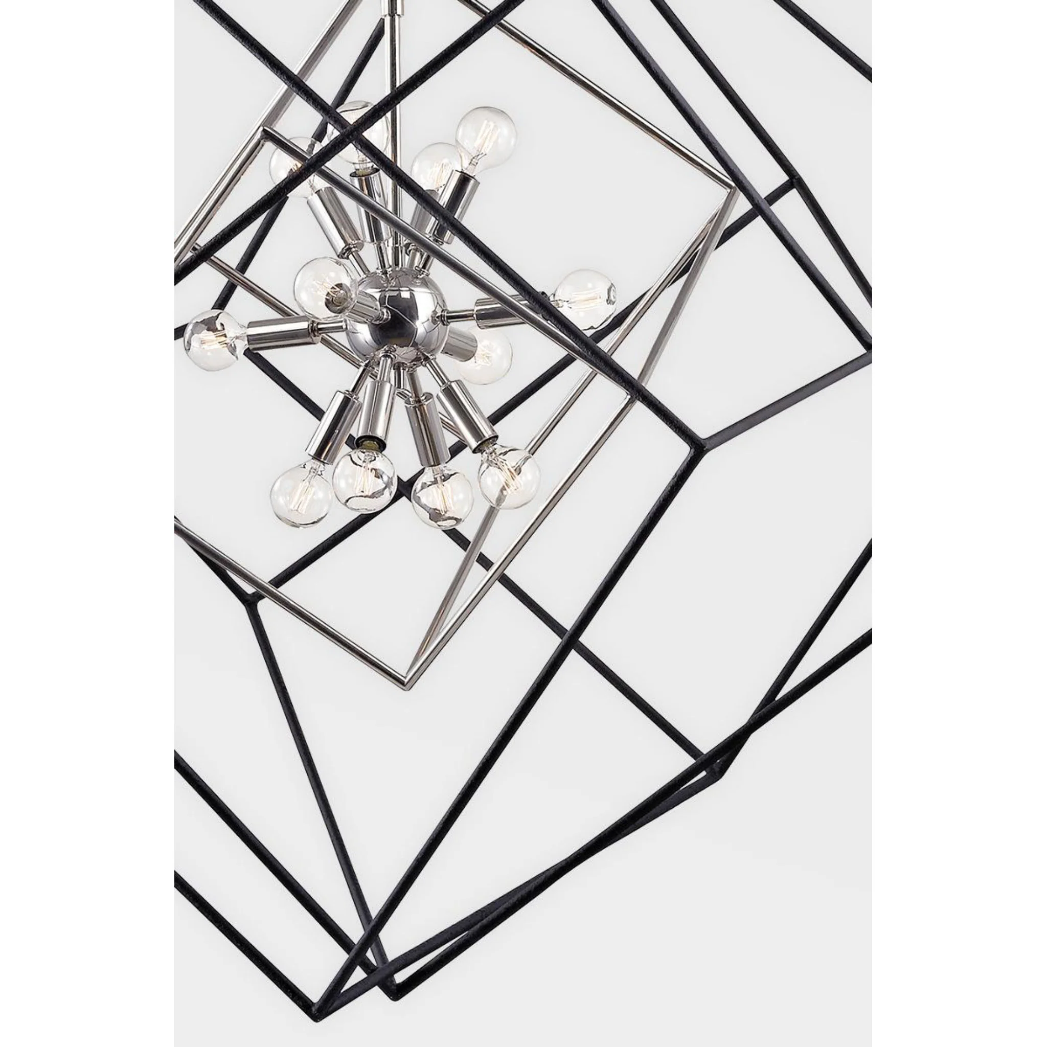 Roundout 9-Light Chandelier in  Polished Nickel 26L x 26W x 30.5H - Image 6
